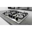 Kép 9/9 - Kluge KPG6000X beépíthető gáz főzőlap, 60 cm, inox, WOK égő