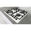 Kép 11/13 - Kluge KPG6010WG beépíthető gáz főzőlap, 60 cm, fehér üveg, WOK égő
