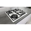 Kép 9/13 - Kluge KPG6010WG beépíthető gáz főzőlap, 60 cm, fehér üveg, WOK égő