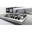 Kép 8/13 - Kluge KPG6010WG beépíthető gáz főzőlap, 60 cm, fehér üveg, WOK égő