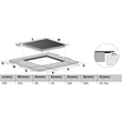 Kép 5/5 - Kluge KPI6015B beépíthető indukciós főzőlap, 60cm, fekete üveg