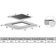 Kép 13/13 - Kluge KPI8031B beépíthető indukciós főzőlap, 80cm, fekete ü.