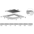 Kép 5/5 - Kluge KPV6011B beépíthető kerámia főzőlap, 60cm, fekete üveg