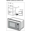 Kép 13/15 - Kluge KTM2011B beépíthető mikrohullámú sütő grillel, 20L, fekete üveg