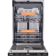 Kép 1/9 - Kluge KVD4610P beépíthető mosogatógép, 45 cm, időkijelző a padlón