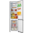 Kép 3/4 - Gorenje NRK620DAXL4 Alulfagyasztós kombi hűtőszekrény - Integrált fogantyúval  238/98l, "D" , NO FROST , külső kijelző az ajtón érintővezérléssel,  0⁰C-os ZeroZone rekesz, CrispZone , inox,  200x59,5x59cm