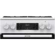 Kép 15/15 - Gorenje GKS5C75WF  KOMBINÁLT TŰZHELY,  70l, HomeMadePlus kemence formájú sütőkamra,"A"  max. hőmérséklet 275°C,   multifunkciós sütő ExtraSteam GŐZFUNKCIÓval, Pizza, AirFry , GentleClose lassú ajtózáródás, tető nélkül, fehér szín, 85/50/59,4cm