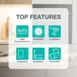 Kép 2/11 - Gorenje GI6433SRWF InfiniteMatt - matt felület, 4x Slider vezérléssel rendelkező indukciós főzőlap, AREA FLEX - nagyobb felületű összekapcsolható zónák (2db) Forralás,  WIFI - ConnectLife képes