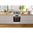 Kép 12/15 - Gorenje GKS5C75WF  KOMBINÁLT TŰZHELY,  70l, HomeMadePlus kemence formájú sütőkamra,"A"  max. hőmérséklet 275°C,   multifunkciós sütő ExtraSteam GŐZFUNKCIÓval, Pizza, AirFry , GentleClose lassú ajtózáródás, tető nélkül, fehér szín, 85/50/59,4cm