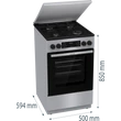 Kép 6/8 - Gorenje GKS5C71XF Kombinált tűzhely, 4 gázégő, elektromos multifunkciós sütő Pizza funkcióval,kijelző, fém tetővel, teleszkópos sütősín, lassú ajtózáródás, air fry, fém tető, szürke szín, gőzfunkcióval Kép 6/8 - Gorenje GKS5C71XF Kombinált tűzhely, 4 gázégő, elektromos multifunkciós sütő Pizza funkcióval,kijelző, fém tetővel, teleszkópos sütősín, lassú ajtózáródás, air fry, fém tető, szürke szín, gőzfunkcióval