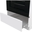 Kép 11/15 - Gorenje GKS5C75WF  KOMBINÁLT TŰZHELY,  70l, HomeMadePlus kemence formájú sütőkamra,"A"  max. hőmérséklet 275°C,   multifunkciós sütő ExtraSteam GŐZFUNKCIÓval, Pizza, AirFry , GentleClose lassú ajtózáródás, tető nélkül, fehér szín, 85/50/59,4cm
