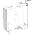 Kép 11/11 - Gorenje NRKI619D61WFE Beépíthető kombinált hűtőszekrény, 208/76l TotalNoFrost,  "E" , INVERTER kompresszor, CrispZone , FreshZone, 193x540x545mm