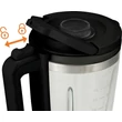 Kép 8/10 - Gorenje B1400BE Turmixgép   1400W ,   1,75-es kehely,  mosogatógépben moshatótartozékok, üveg keverő kehely,  fekete/inox