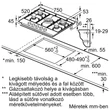 Kép 2/2 - Bosch PCQ7A5I90 ázfőzőlap - nemesacél felület - Serie6 - 75cm - 5 gázégő - WOK