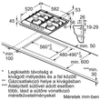 Kép 2/2 - Bosch PGP6B5K60 Gázfőzőlap - nemesacél felület - Serie4
