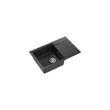Kép 3/5 - Quadron PETER 111 gránit (780x500 mm, 1 medence+csepptálca) black dotted