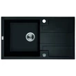 Kép 1/3 - Laveo Barbados 50 gránit mosogató, MATT fekete SRB 711B