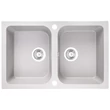 Kép 1/2 - Laveo CELIA Gránit mosogató: kétmedencés, fehér