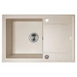 Kép 1/2 - Laveo MEGALO Gránit mosogató: egymedence csepptálcás, bézs
