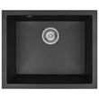 Kép 1/2 - Laveo IBIZA Aláépíthető gránit mosogató: egymedencés, fekete