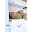 Kép 1/4 - Laveo Komodo 60 gránit mosogató, fehér SRK 610A - amerikai farmhouse stílus