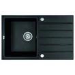 Kép 1/2 - Laveo MARGARITA Gránit mosogató: egymedence csepptálcás, matt fekete SRM_711R Kép 1/2 - Laveo MARGARITA Gránit mosogató: egymedence csepptálcás, matt fekete SRM_711R
