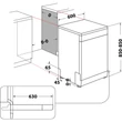 Kép 11/11 - WHIRLPOOL W8FHS61X Mosogatógép, A , 15 teríték, inox készülékszín, 8 program, 9,9 l vízfogyasztás, PowerClean és 6. érzék technolgóia , IBIZA 3. evőeszköztartó fiók, NaturalDry  41 dBA