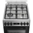 Kép 4/5 - WHIRLPOOL W5G8LMSWTXHU Szabadonálló kombi tűzhely 50 x 60 cm, 57 l,  LED-kijelző, digitális óra, szikragyújtás, MF8+ multifunkciós elektromos sütő,  öntöttvas edénytartó, WOK gázégő, finoman csukódó sütőajtó, gőzfunkció, teleszkópos sütősín,grill,Hidrolit