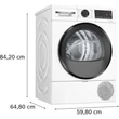 Kép 5/10 - Bosch WQG243DNBY Hőszivattyús kondenzációs szárítógép , Serie6 , 9kg ,  C , Fekete ajtó , EasyClean kondenzátor  , Prémium TouchControl kijelző , AutoDry , Státuszjelzés ,  Vasaláskönnyítés