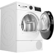 Kép 3/10 - Bosch WQG243DNBY Hőszivattyús kondenzációs szárítógép , Serie6 , 9kg ,  C , Fekete ajtó , EasyClean kondenzátor  , Prémium TouchControl kijelző , AutoDry , Státuszjelzés ,  Vasaláskönnyítés