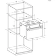 Kép 8/8 - Candy CA4MWNSB6N beépíthető mikrohullámú sütő 44 Liter, Grill, fekete
