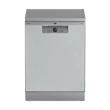 Kép 1/9 - Beko BDFN26540XP Szabadonálló mosogatógép, 15 teríték, 3. kosár, acélszürke, 41dB(A), C, SelfDry, Quick&Shine program
