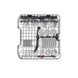 Kép 3/6 - Whirlpool WH4IFB14BN6S B energiaosztály, 14 teríték, 11.5l , 10 program,  3. evőeszköz fiók, Sliding door, NaturalDry, 44dba zajszint