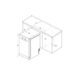 Kép 5/6 - Haier XF1C3TB1FX I-Pro Shine Keskeny Mosogatógép, inox 3 kosár, C, 43 dB