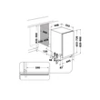 Kép 7/7 - Whirlpool WH6IA10BS7L0 Teljesen integrálható keskeny mosogatógép, "A" , 10 teríték, PowerClean, 8,5 l , 3. evőeszköz fiók, Zajszint: 42 dBA