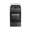 Kép 1/5 - WHIRLPOOL W5G8LMTAHU Szabadonálló kombi tűzhely 50 x 60 cm, 57 l,  LED-kijelző, digitális óra, szikragyújtás, MF8+ multifunkciós elektromos sütő, öntöttvas edénytartó, teleszkópos sütősín,grill,Hidrolitikus sütőtisztítás,  antracit készülékszín