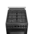 Kép 4/5 - WHIRLPOOL W5G8LMTAHU Szabadonálló kombi tűzhely 50 x 60 cm, 57 l,  LED-kijelző, digitális óra, szikragyújtás, MF8+ multifunkciós elektromos sütő, öntöttvas edénytartó, teleszkópos sütősín,grill,Hidrolitikus sütőtisztítás,  antracit készülékszín