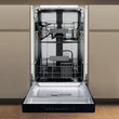 Kép 3/6 - Whirlpool WH3UC10BS7A0X Pult alá építhető keskeny mosogatógép, "C" , 10 teríték, PowerClean, 8,7 l,  6.Érzék
 43/41 dBA