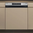 Kép 1/6 - Whirlpool WH7PC15B4M60 Beépíthető Inox kezelő paneles mosogatógép, "C" , 15 teríték, 9,5 l , 10 program, MaxiSpace, flexibilis 3. evőeszközfiók, 6. Érzék technológia, PowerClean Pro,  NaturalDry automatikus ajtónyitás, Öntisztító program, 44 dBA