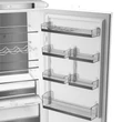 Kép 6/8 - Whirlpool WHK2 5293 B5E2 Beépíthető kombinált hűtő  270L (194/76l ), D, Elektronikus vezérlés HomeWhiz WIFI+BLE támogatás, Adaptív hűtés akár 20%-os energiamegtakarítással, Metal multiflow, csúszópántos zsanér (sliding), 10 év kompresszor garanciával,  17