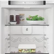 Kép 3/7 - Whirlpool WHK2 5294 B6E Beépíthető kombinált hűtő 270L (194/76l ), C , Elektronikus vezérlés WIFI+BLE támogatás, Adaptív hűtés akár 20%-os energiamegtakarítással,  csúszópántos zsanér (sliding), inverter kompresszor, 10 év kompresszor garanciával, 177,5x5