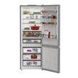 Kép 2/3 - WHIRLPOOL WHK22412X5EA Alulfagyasztós Dual NoFrost hűtőszekrény, D , 297/118 L , inox készülékszín,  6. Érzék Ultimate Freshness funkció, NoFrost , Multi Zone  203,5x59,5x67,3 cm