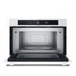 Kép 3/5 - Whirlpool WMD44MW Álló szekrénybe építhető mikrohullámú sütő Fehér, 31 liter, 6. Érzék funkciók, 1000W, CRISP, grill, digitális kijelző (fehér karakterszín), JET Start, JET Defrost, JET Menü, lenyíló tükrös üvegajtó