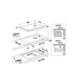 Kép 6/6 - Whirlpool WTX8015DCF"i300" indukciós főzőlap, 80 cm, élcsiszolt, Clean Protect üvegkerámia felület, 4 főzőzóna, összekapcsolható zónák (FlexiZone), Slider kezelés, 6. Érzék  Power Management, Booster