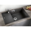 Kép 2/10 - BLANCO ZIA XL 6 S Compact Silgranit mosogatótálca, antracit, excenter nélkül 