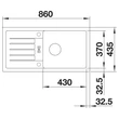 Kép 3/5 - BLANCO FAVUM XL 6 S Silgranit mosogatótálca, fekete, tartozék nélkül, excenter nélkül