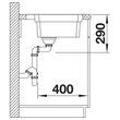 Kép 6/10 - BLANCO ETAGON 500-IF/A mosogatótálca, selyemfényű rozsdamentes acél, excenterrel