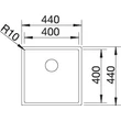 Kép 3/8 - BLANCO CLARON 400-U DX Rozsdamentes mosogatótálca