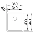 Kép 3/7 - BLANCO CLARON 340-U DX Rozsdamentes mosogatótálca