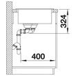 Kép 5/5 - BLANCO LEGRA 8 Silgranit mosogatótálca, antracit, tartozék nélkül, excenter nélkül